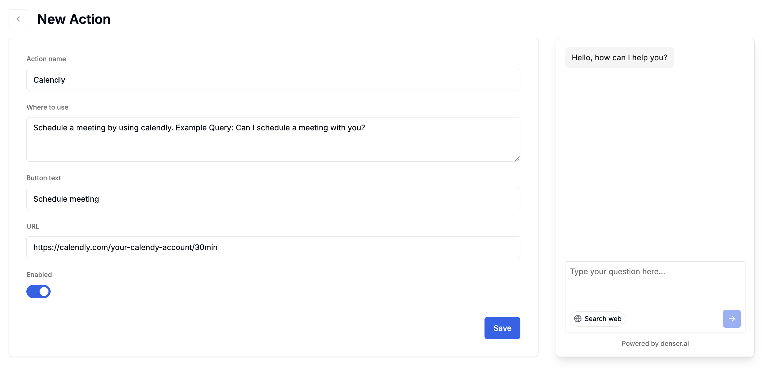 Chatbot Actions