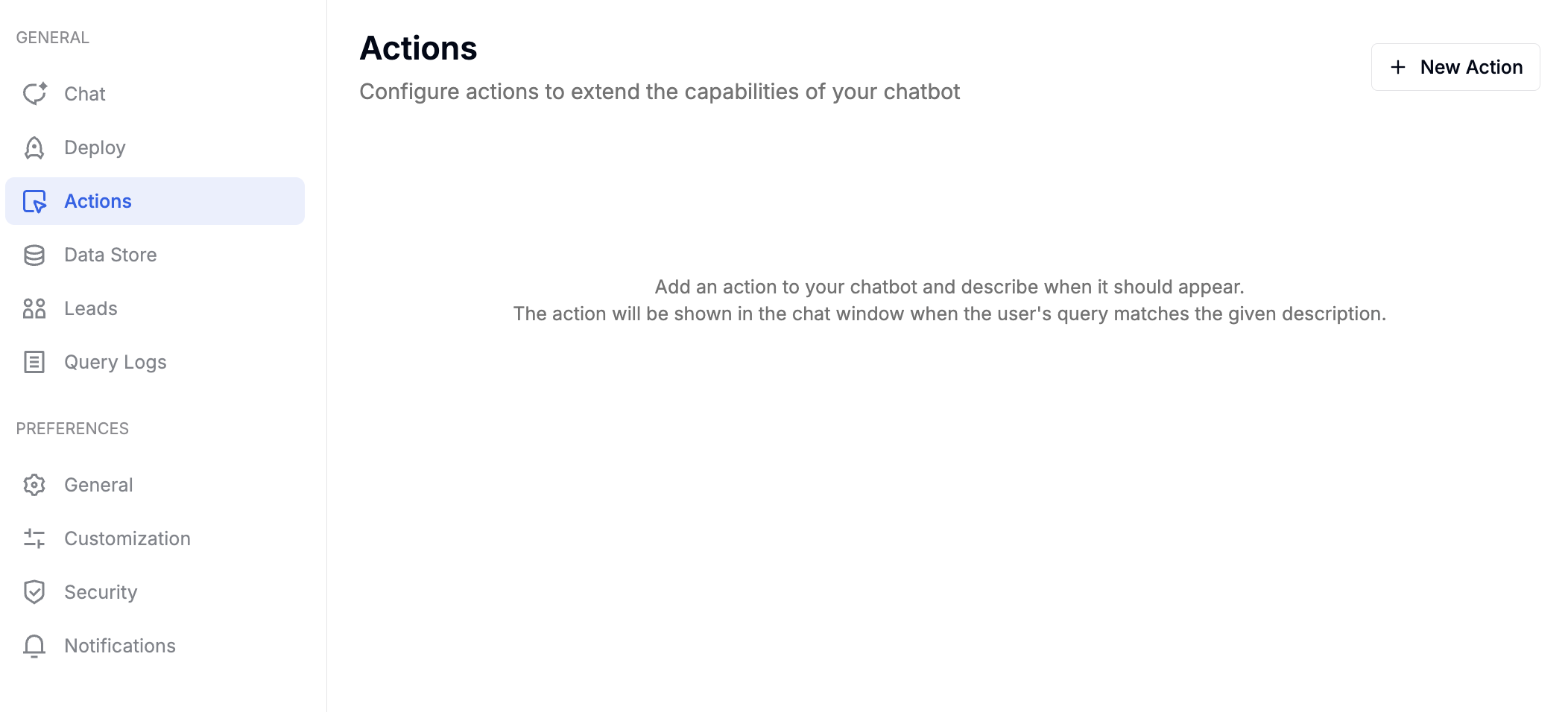 Chatbot Actions
