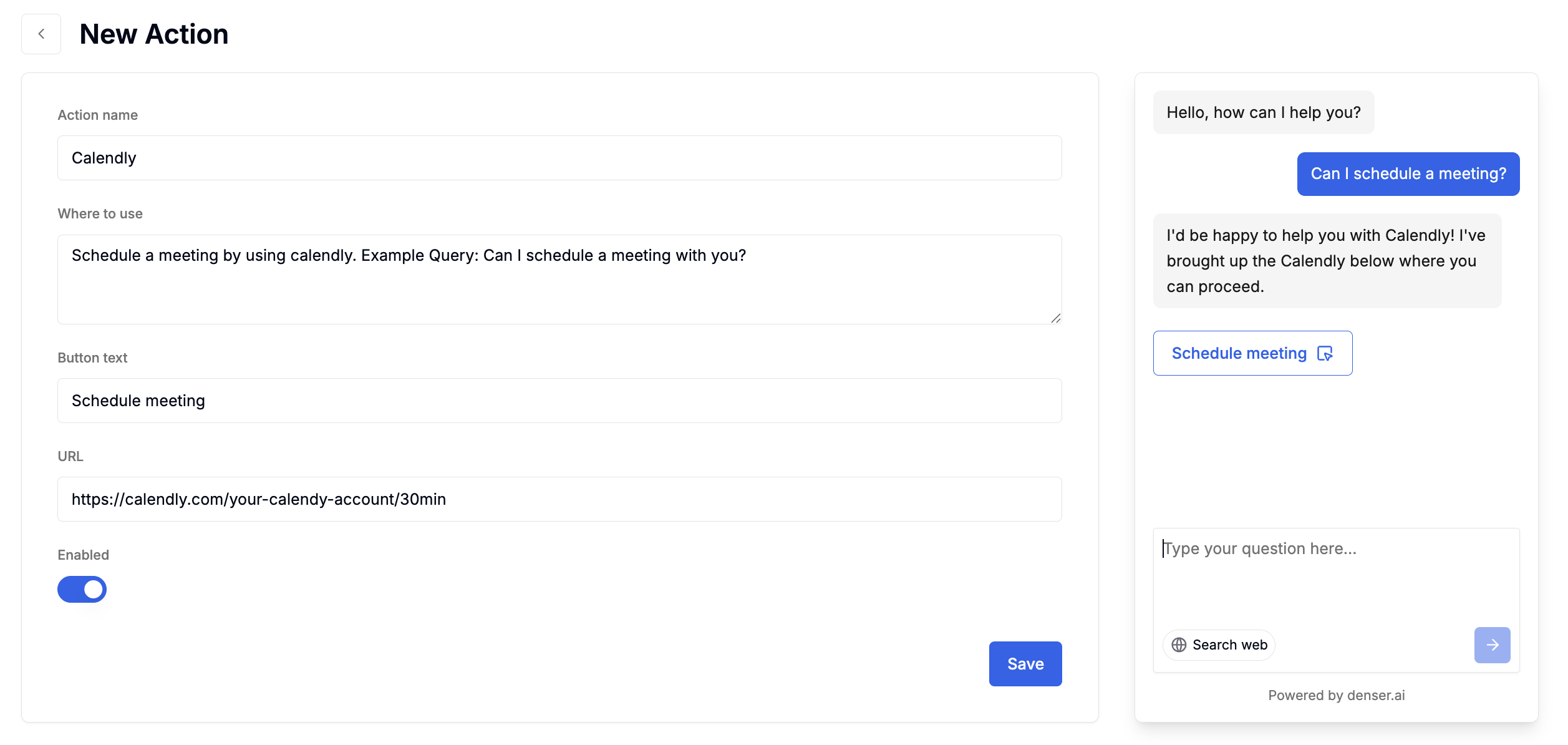 Chatbot Actions